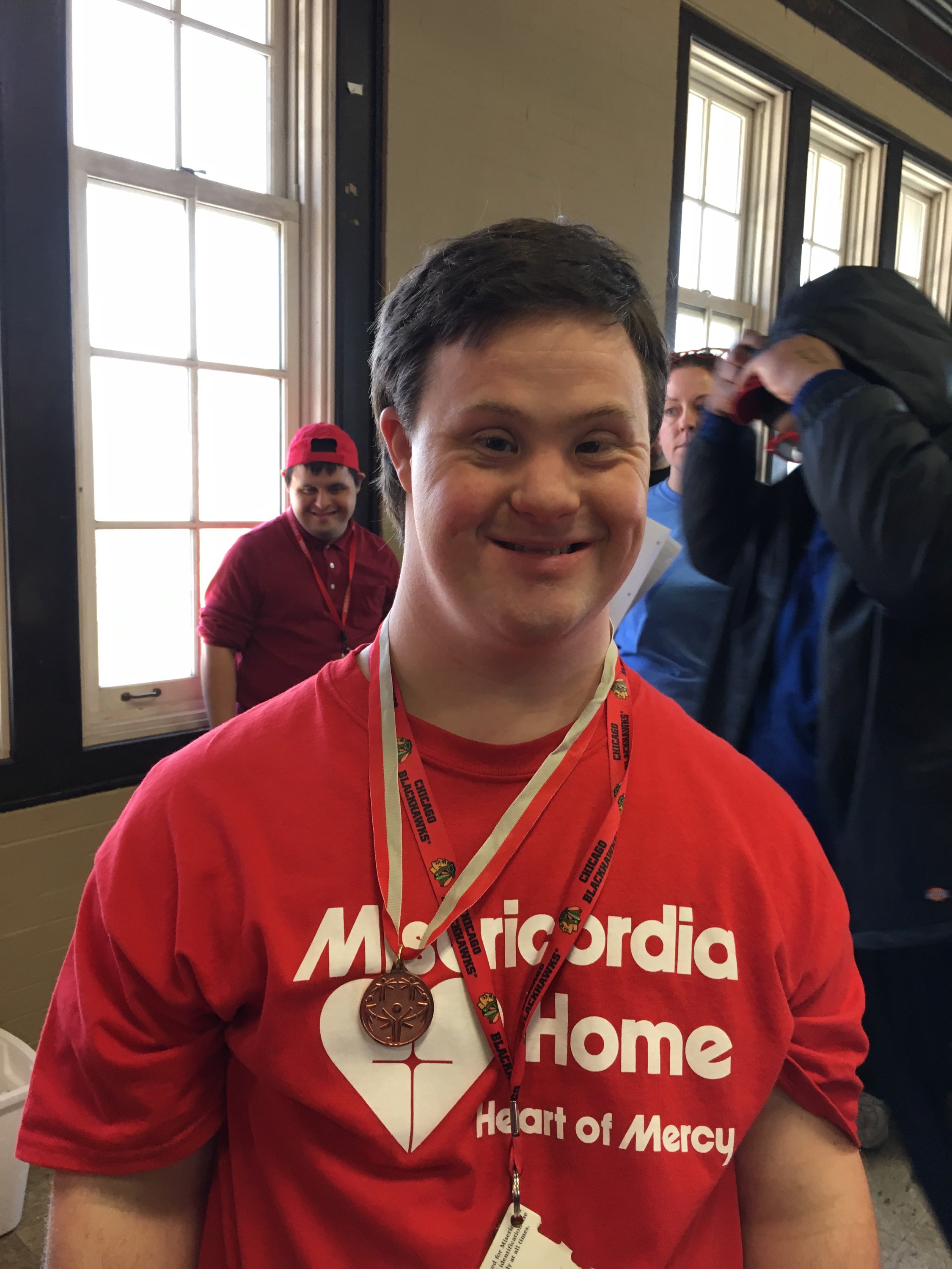 Steven Special olympics swin pic