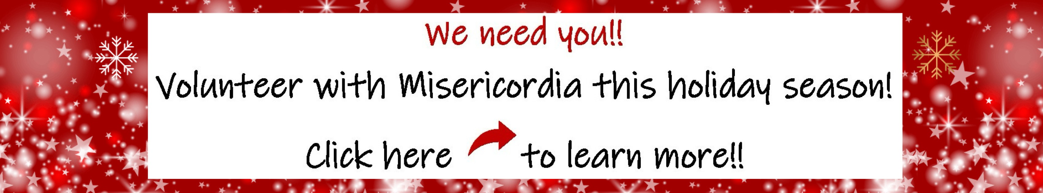 Holiday volunteering