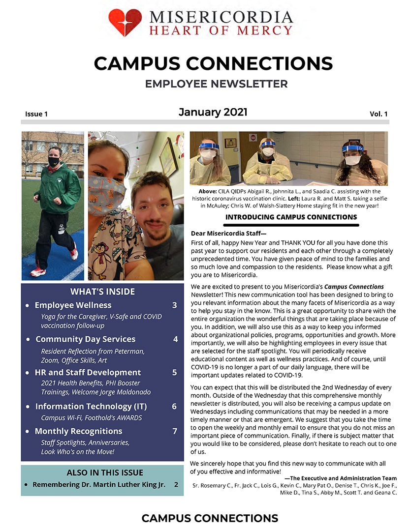 Campus Connections, January 2021