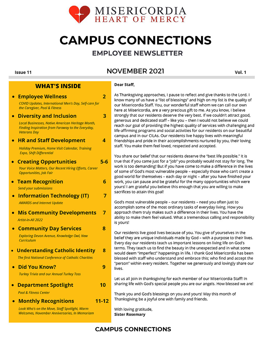 Campus Connections, November 2021