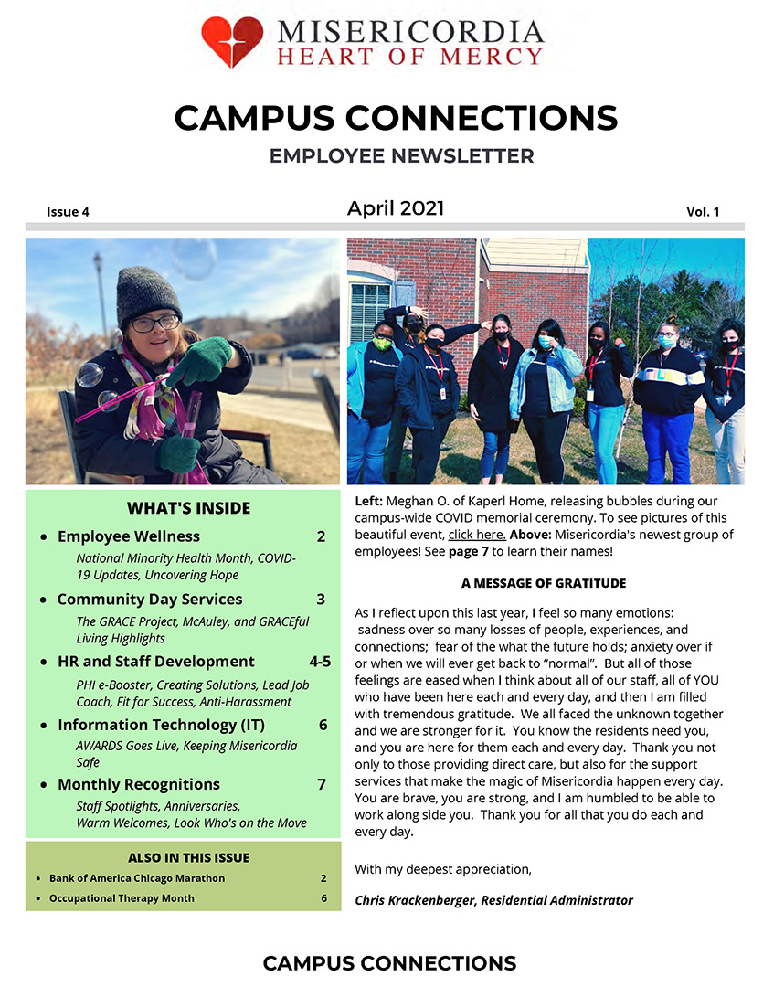 Campus Connections, April 2021