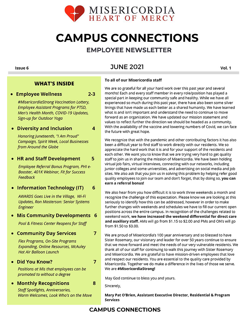 Campus Connections, June 2021