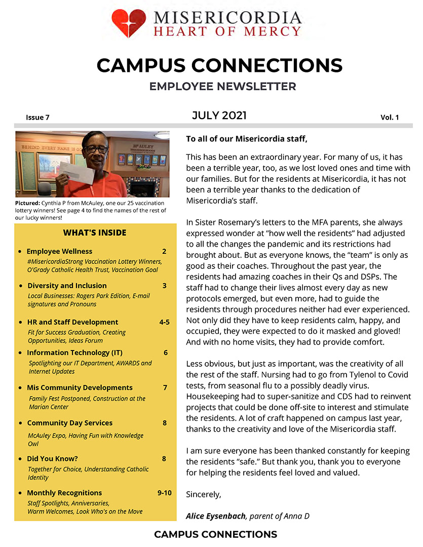Campus Connections, July 2021