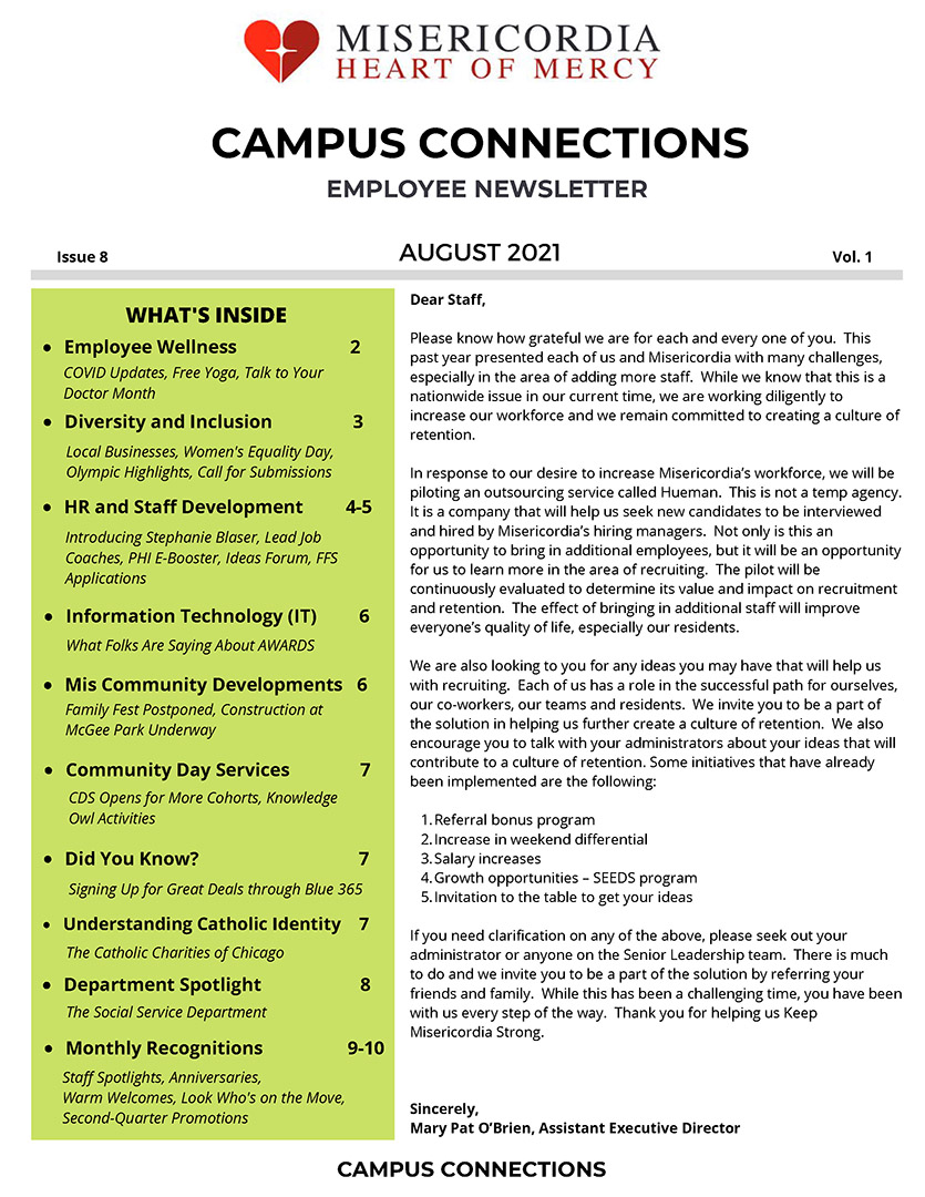 Campus Connections, August 2021