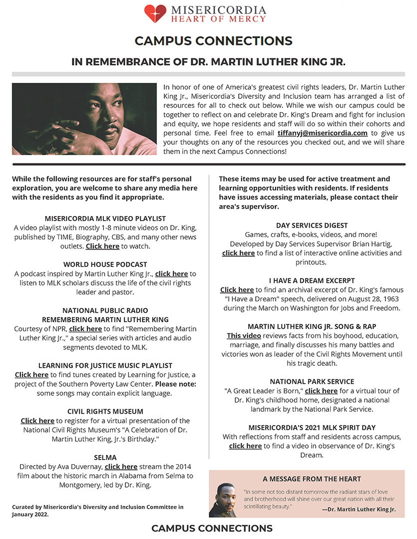 Campus Connections, February 2022 - Black History Month