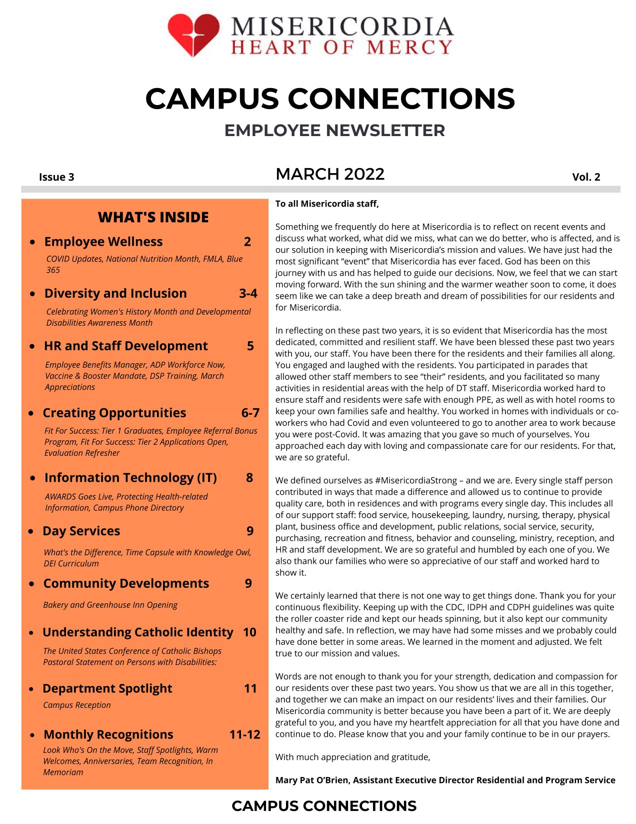 Campus Connections, March 2022